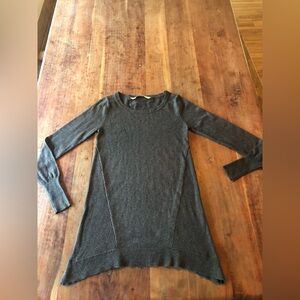 Athleta Sweater Tunic Crew Neck Cashmere Cotton Blend